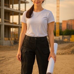 511 Tactical black work low-rise pants Sz6‎ Workwear Strong Thick Utilitarian